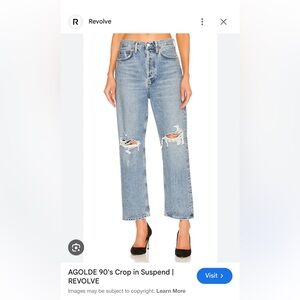 AGolde 90s crop jeans